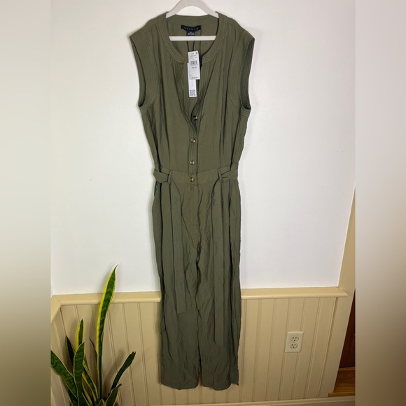 Sanctuary Khaki Sleeveless Jumpsuit - Picture 11 of 12